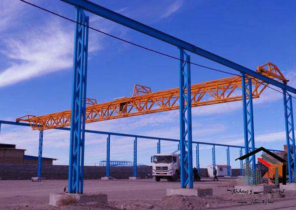 سوله دوقلو با امکان نصب جرثقیل دروازه ای