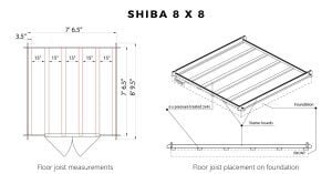 طبقه-تیر-نمودار-شیبا-8x8