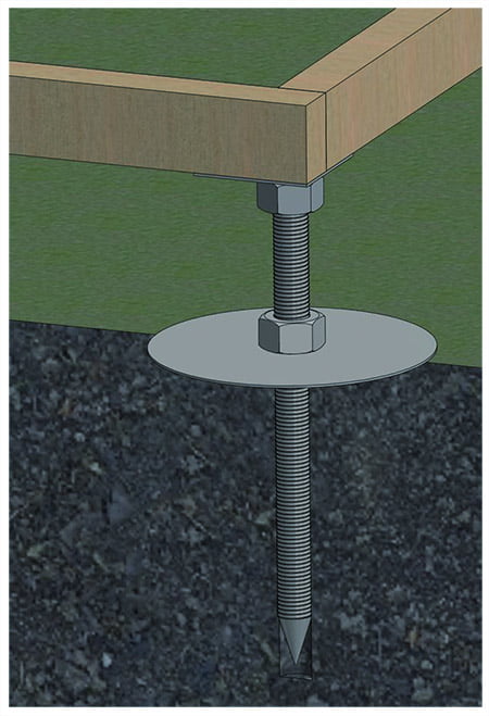 پایه فلزی قابل تنظیم برای فونداسیون سوله