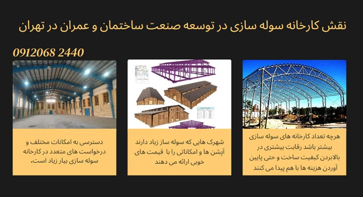 نقش کارخانه های سوله سازی در قیمت ساخت سوله